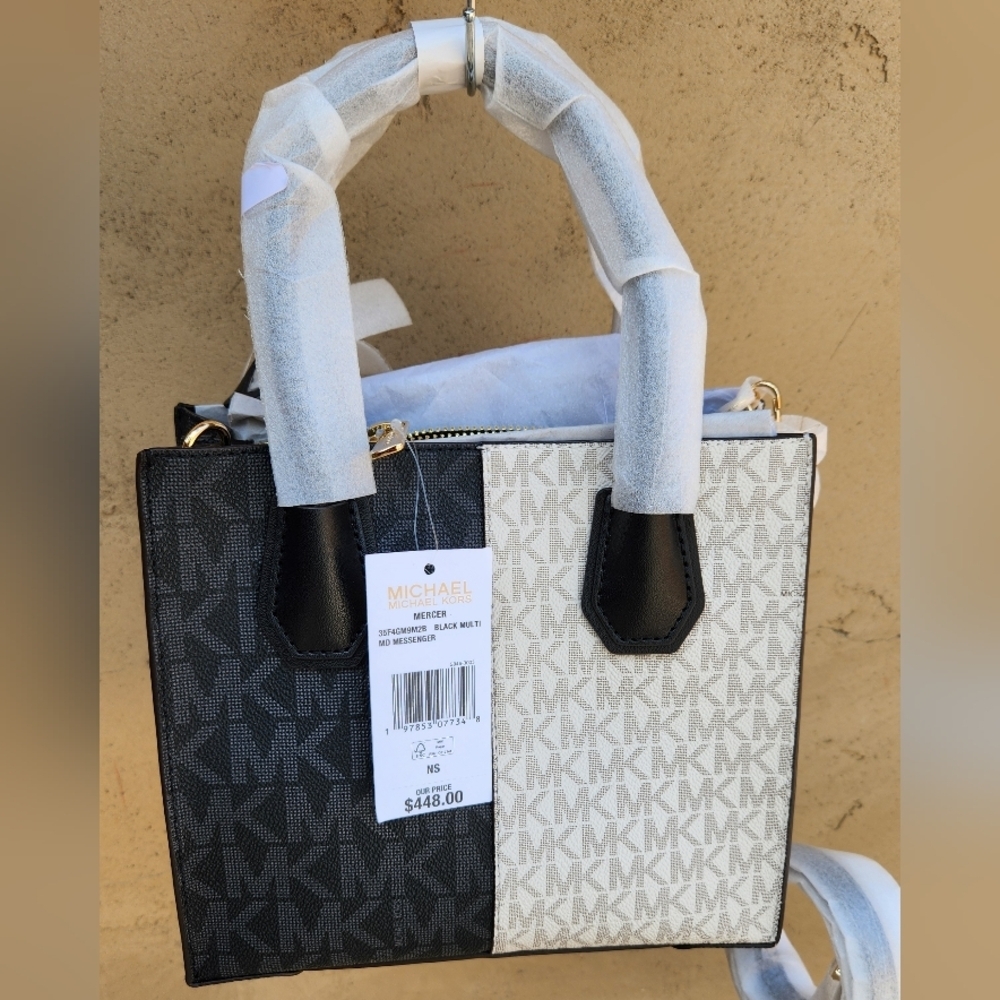 MK Mercer Medium Satchel Messenger Bag - Picture 5 of 9